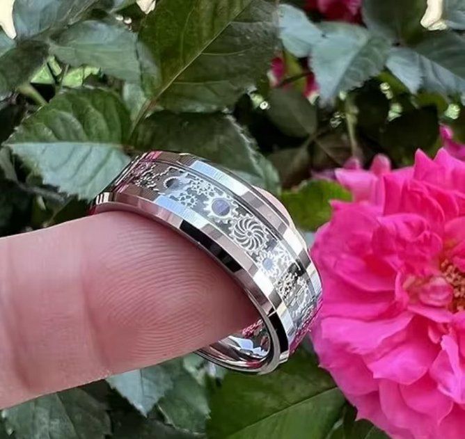 Anelli: Industrial Steampunk Chromstahl Ring Size 10 – Nuovo (secondo la descrizione) da Schwanden GL venduto da UHRKNALL 3