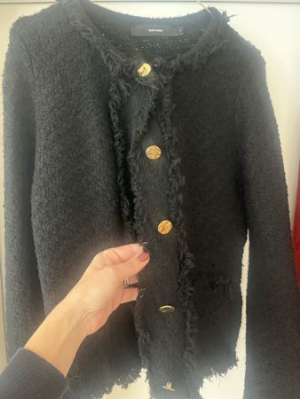 Vero Moda Black gold Button Cardigan, Size M, Fall Wardrobe