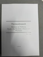 Skriptum Thermodynamik Physik 1 Prof. I. Leya 3. Ed UNIBE