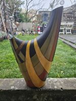 Einzigartige Designer Doppel Vase, Handbemalt