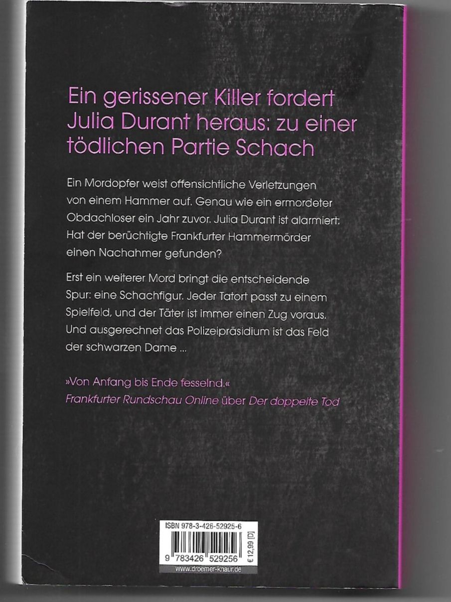 Libri: Andreas Franz - Schwarze Dame – Usato da Samstagern venduto da Bladetigi 1