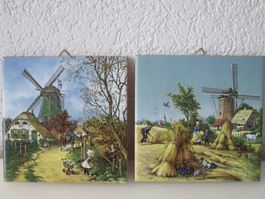Fliesen-Set,Hand Decorated byTer Steege bv, Made in Holland