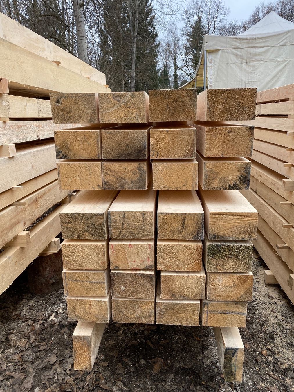 Holzartikel: Doppellatten / Balken 80x80mm, Schweizerholz – Neu (gemäss Beschreibung) aus Wallisellen von CH-Holz-CH 2