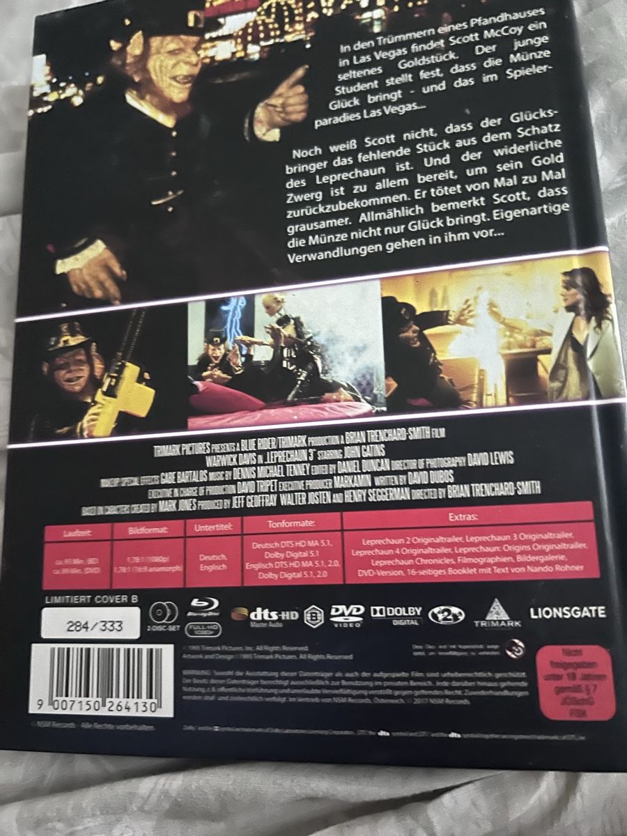 Tutti i DVDs: Leprechaun 3 uncut Mediabook NSM – Nuovo (secondo la descrizione) da Frauenfeld venduto da kol_p727 2