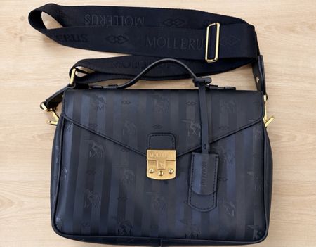 Maison Mollerus Marly mit Schulterriemen / schwarz - gold