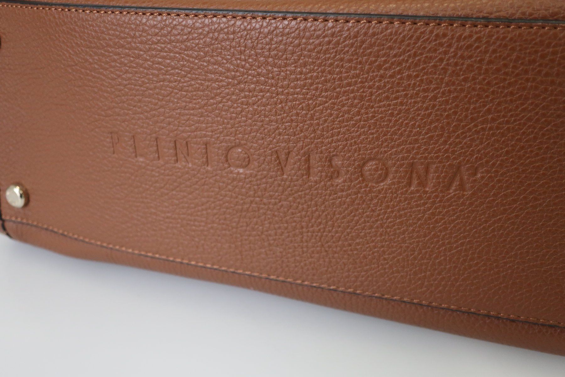 Taschen für Damen: Braune Plinio Visona Handtasche aus Leder – Gebraucht aus Volketswil von brockipfannenstil 3