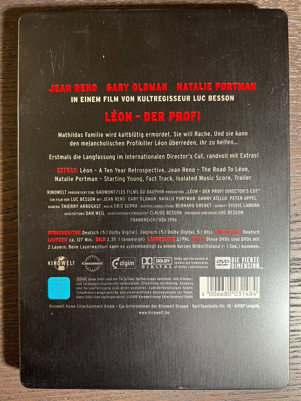 Tutti i DVDs: Leon - Der Profi Steelbook – Usato da Zürich venduto da FilmFreunde 1