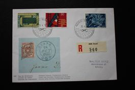 Ersttagsbrief Tag der Briefmarke 1967 gebraucht Basel