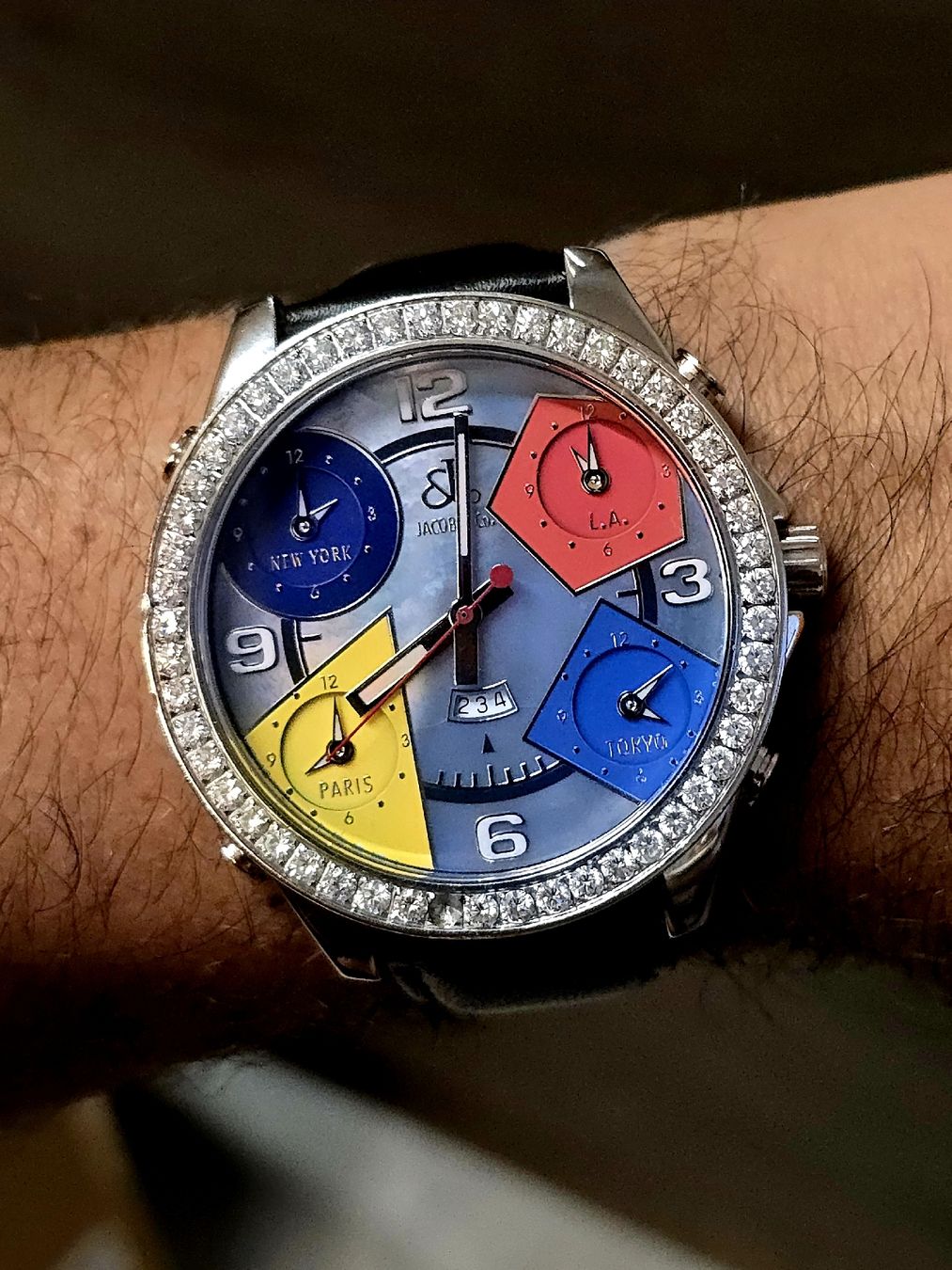 Uhren: Jacob & Co. Five Time Zone Factory Diamond – Gebraucht aus Basel von TimelessWanderer 2