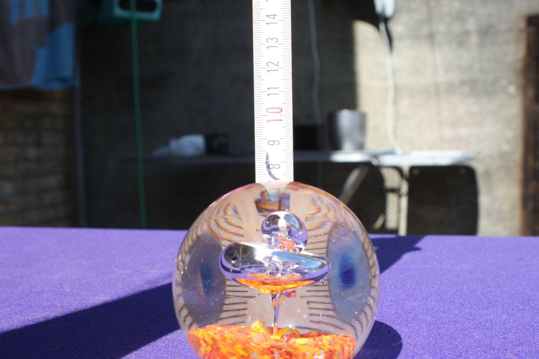 Verres: GLASKUGEL PAPERWEIGHT BRIEF - BESCHWERER – D'occasion à Wauwil par Pneuedy 5