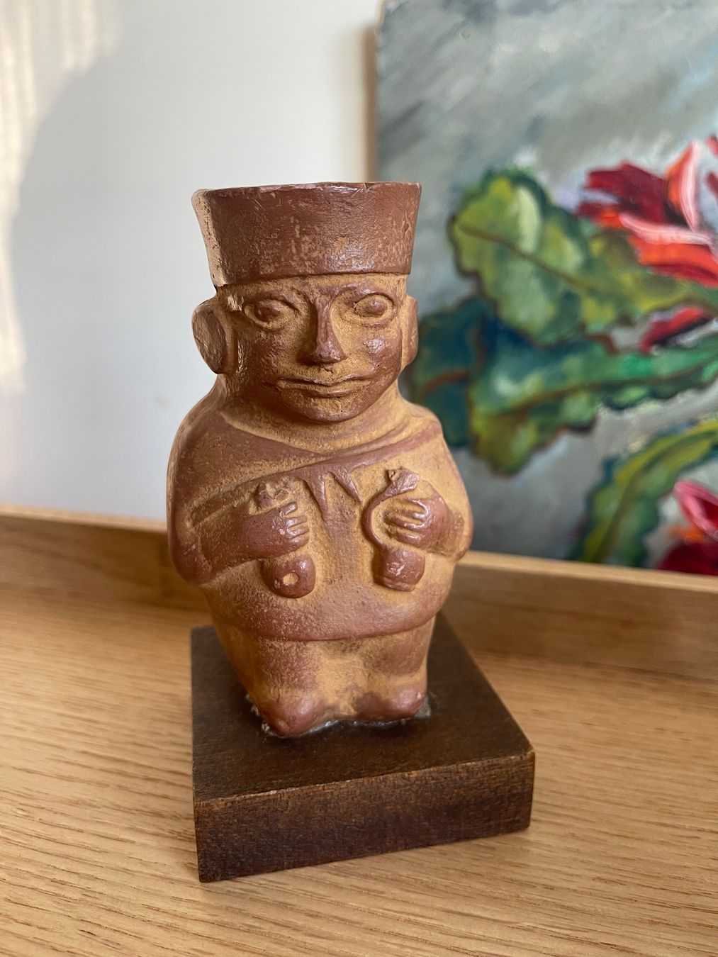 Statuette: Peru Medizinmann aus Ton Hoechst – Usato da Nussbaumen AG venduto da normajeanbaker