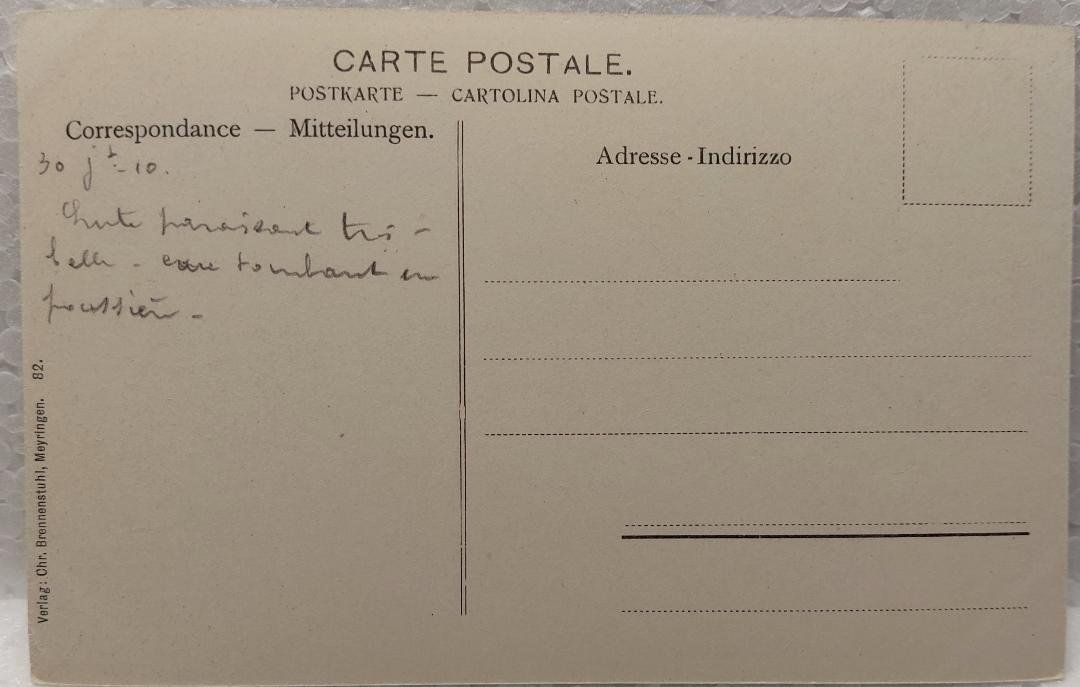 Cartes postales: MEYRINGEN  -  Oberer  Reichenbachfall – D'occasion à Delémont par Domdom1 1