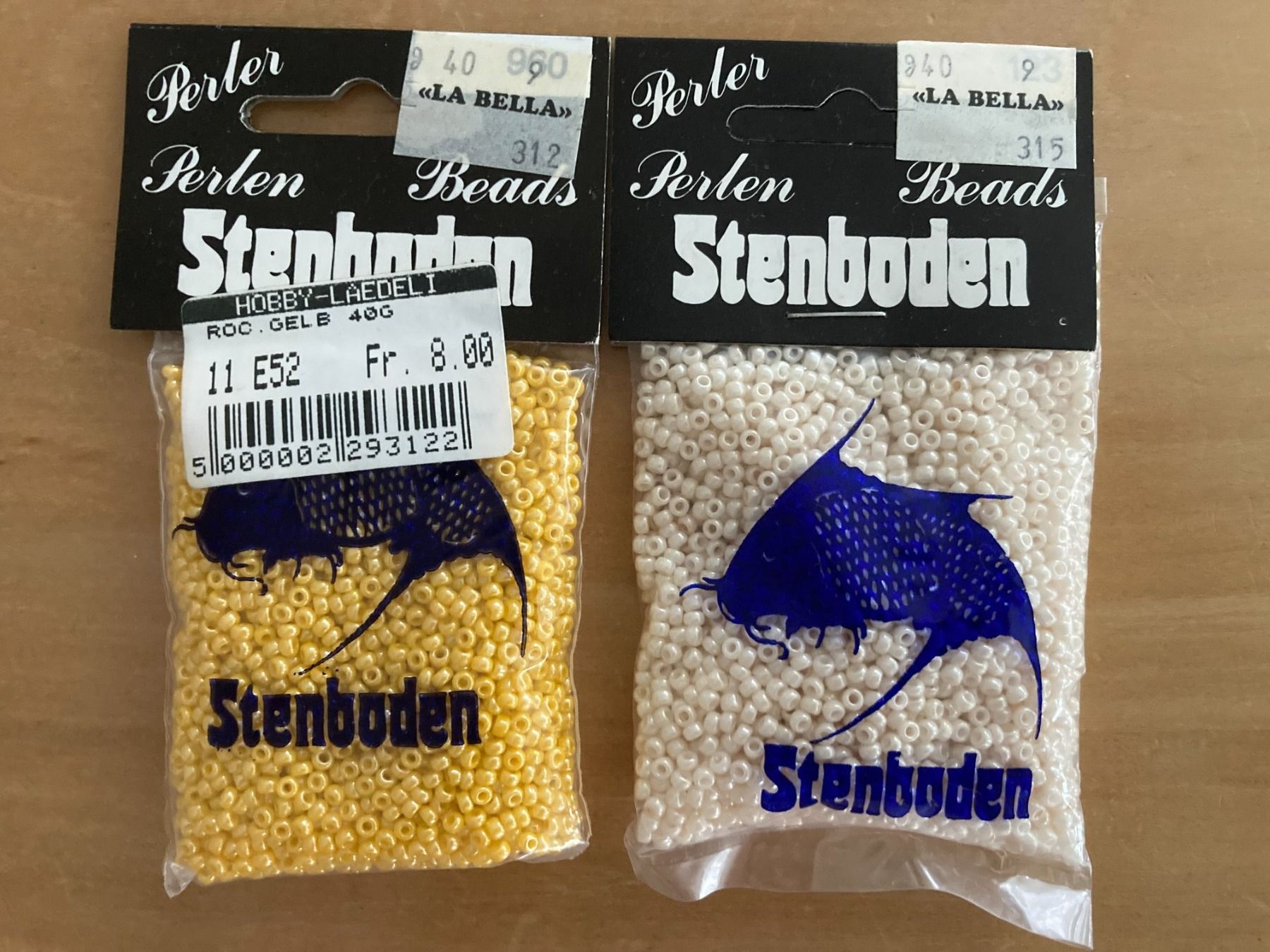 Perle (finte): 5 Päckli  Stenboden Perlen  neu – Nuovo e nell'imballaggio originale da Subingen venduto da ArtBead 2