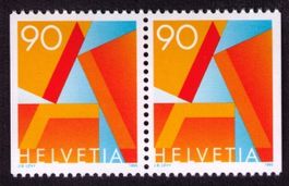 1995_887H3_Markenheft A-POST_Paar seitlich UNgezähnt ! **