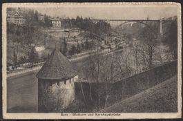 Bern - Blutturm und Kornhausbrücke  1917  ( Adresse  !!!!! )
