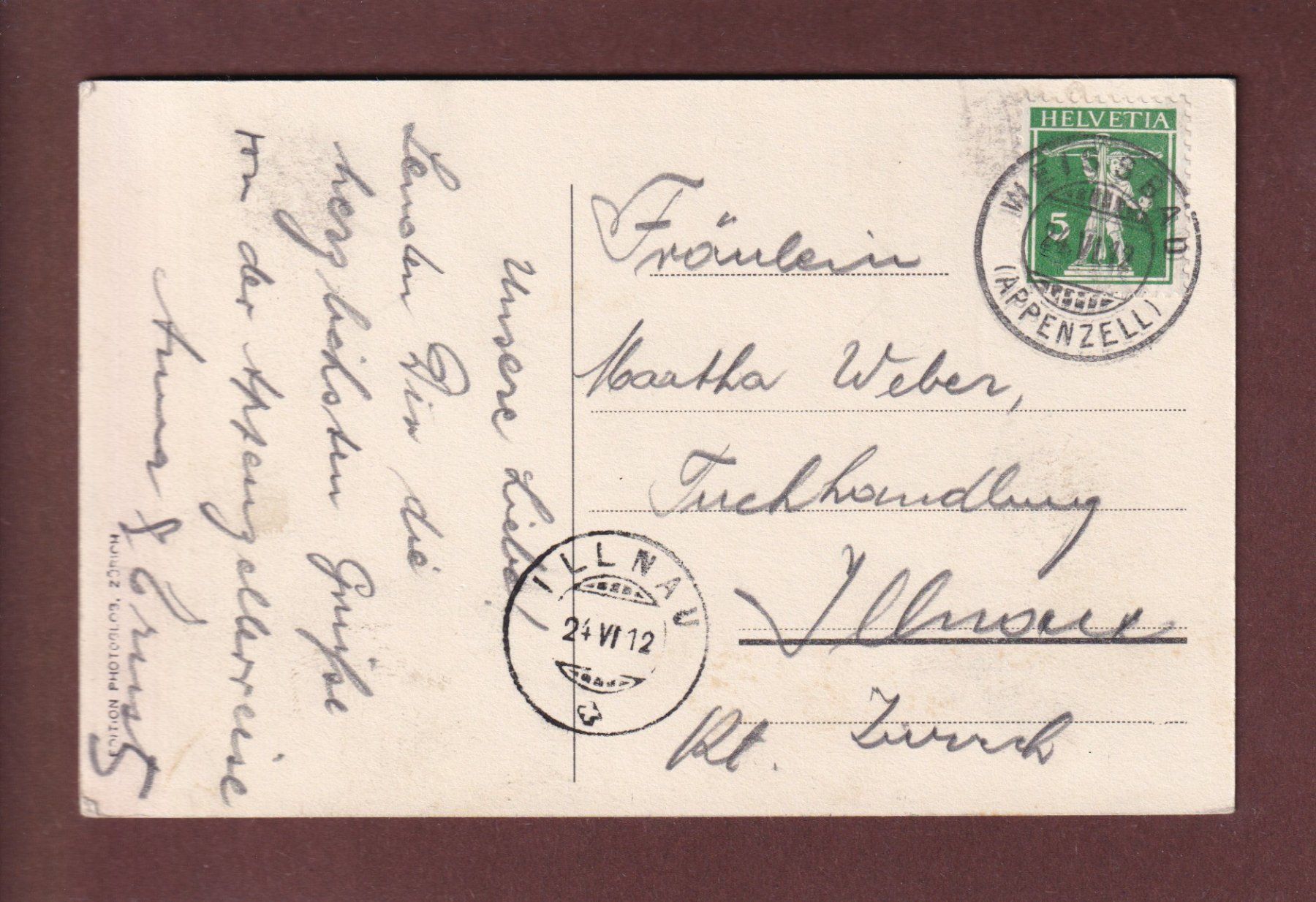 Cartes postales: Säntis - WILDKIRCHLI - 1912 – D'occasion à Pully par nicecards-shop 1