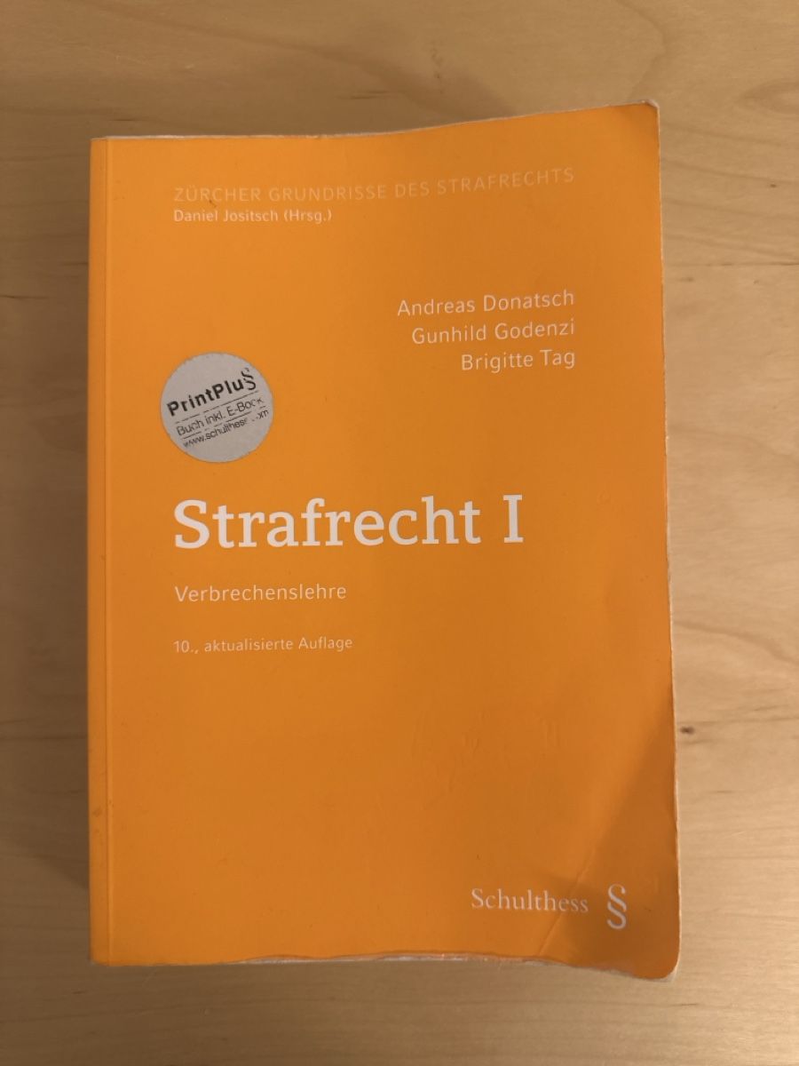Libri: Strafrecht I, 10. Auflage – Usato da Zürich venduto da ken_k2tn