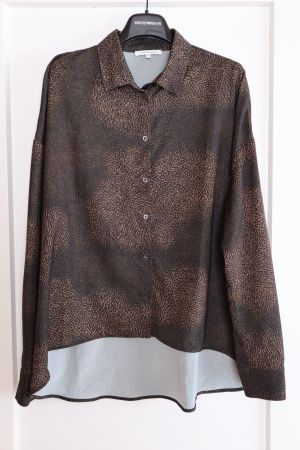 schöne Bluse, Patrizia Pepe, Gr. 42/L, dunkelbraun Neuwertig