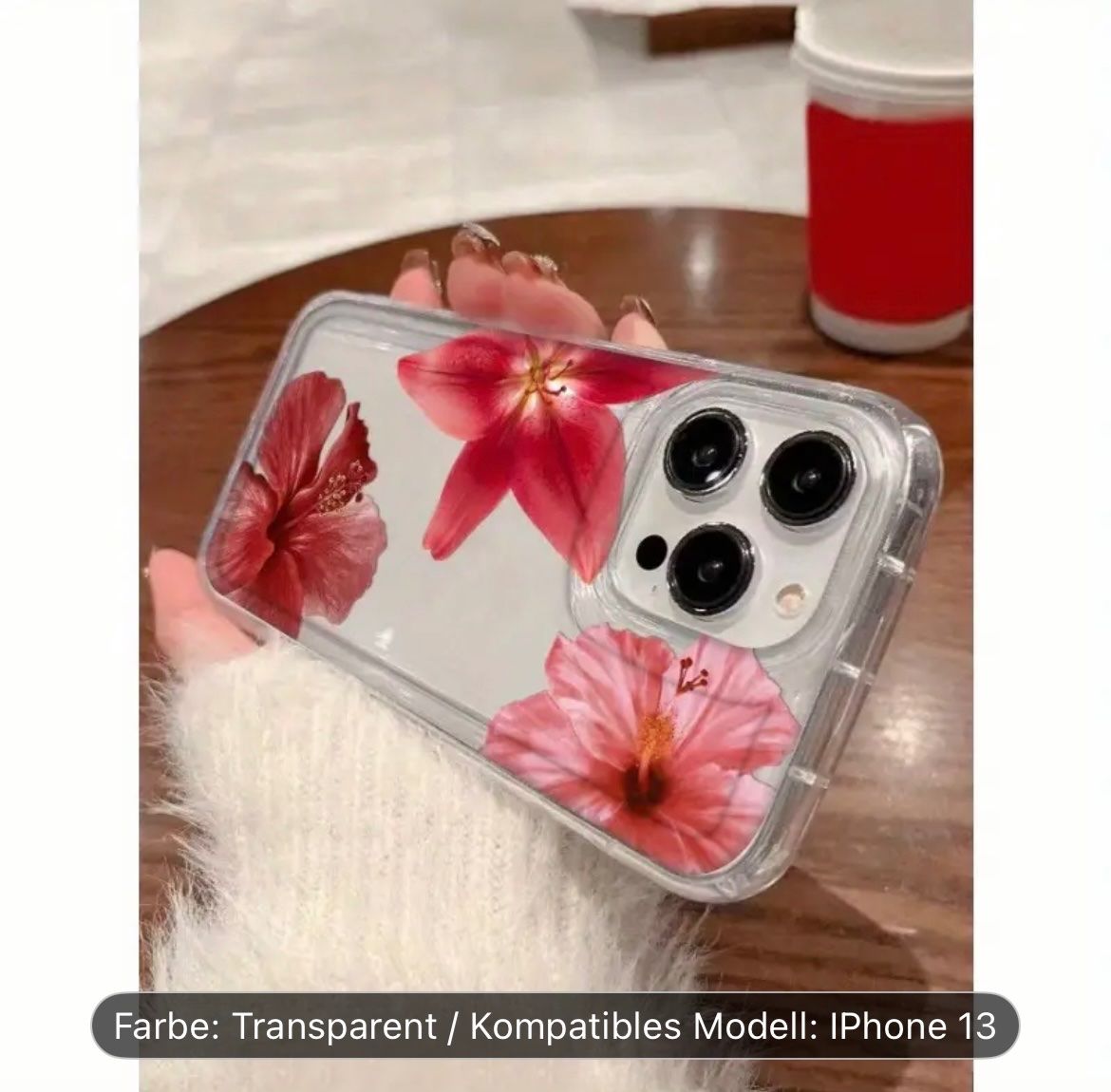 Apple Cover & Protezioni schermo: NEU iPhone 13 Case mit Hibiskus Blumen Muster – Nuovo e nell'imballaggio originale da Kriessern venduto da loolah 2