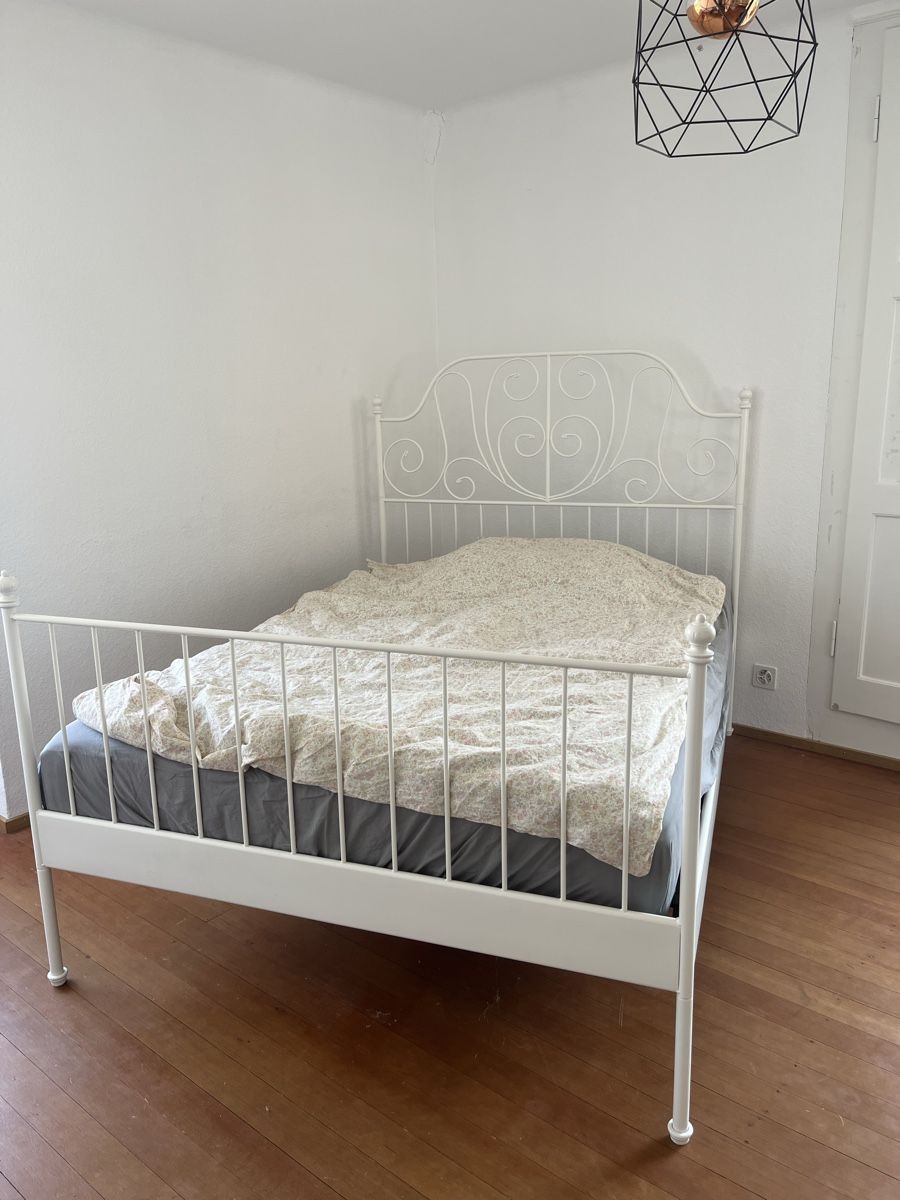Ikea Betten: Ikea Bett weiss 140x200 cm gebraucht – Gebraucht aus Basel von kar_6n72