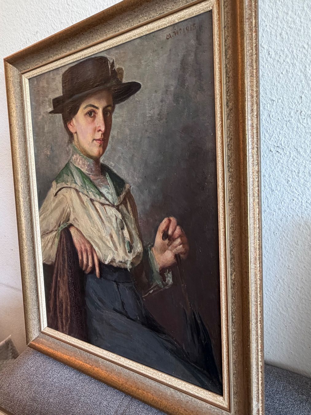 Gemälde: 1915 - AW ? Monogramm Original ÖlGemälde – Gebraucht aus Basel von PAUL_ART 7