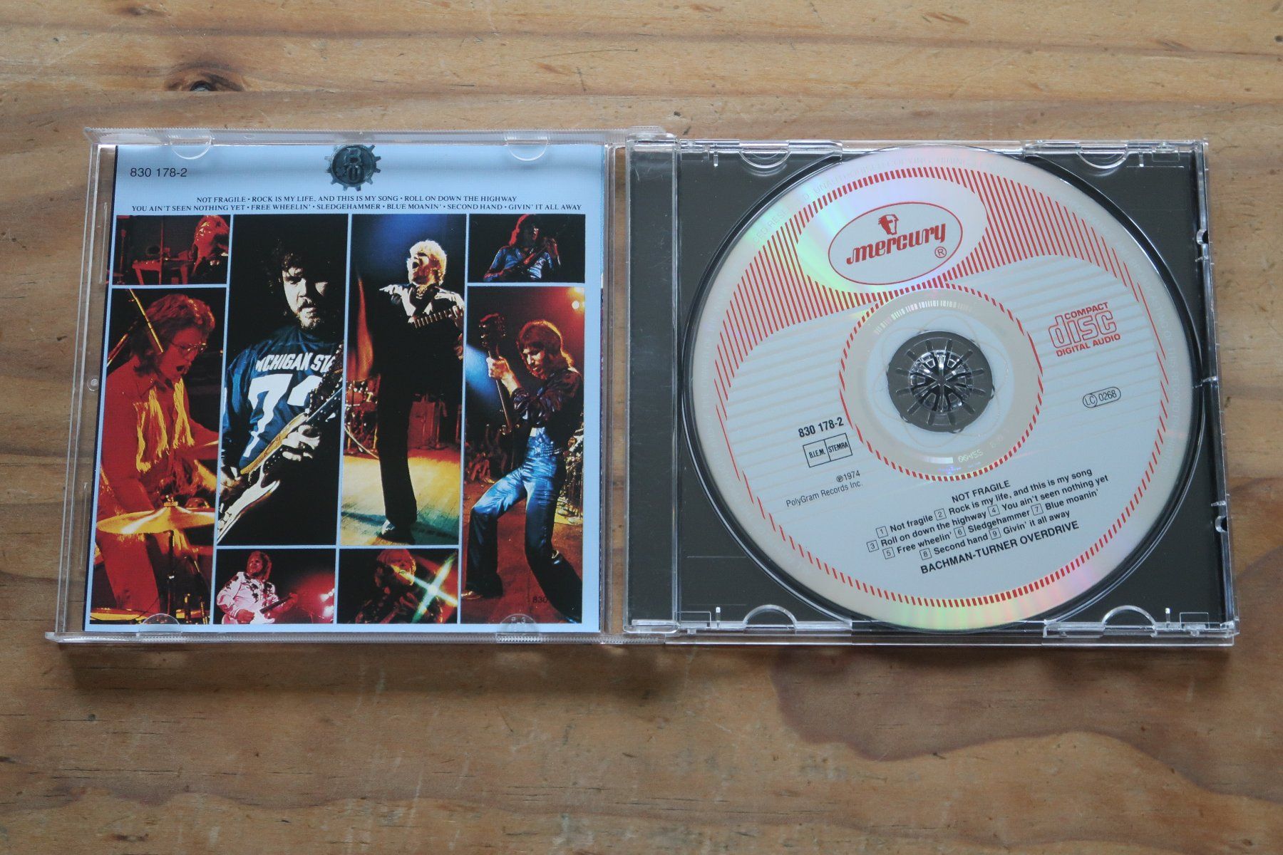 CD: BACHMAN TURNER OVERDRIVE - NOT FRAGILE - CD – Usato da Basel venduto da Patiscat 3