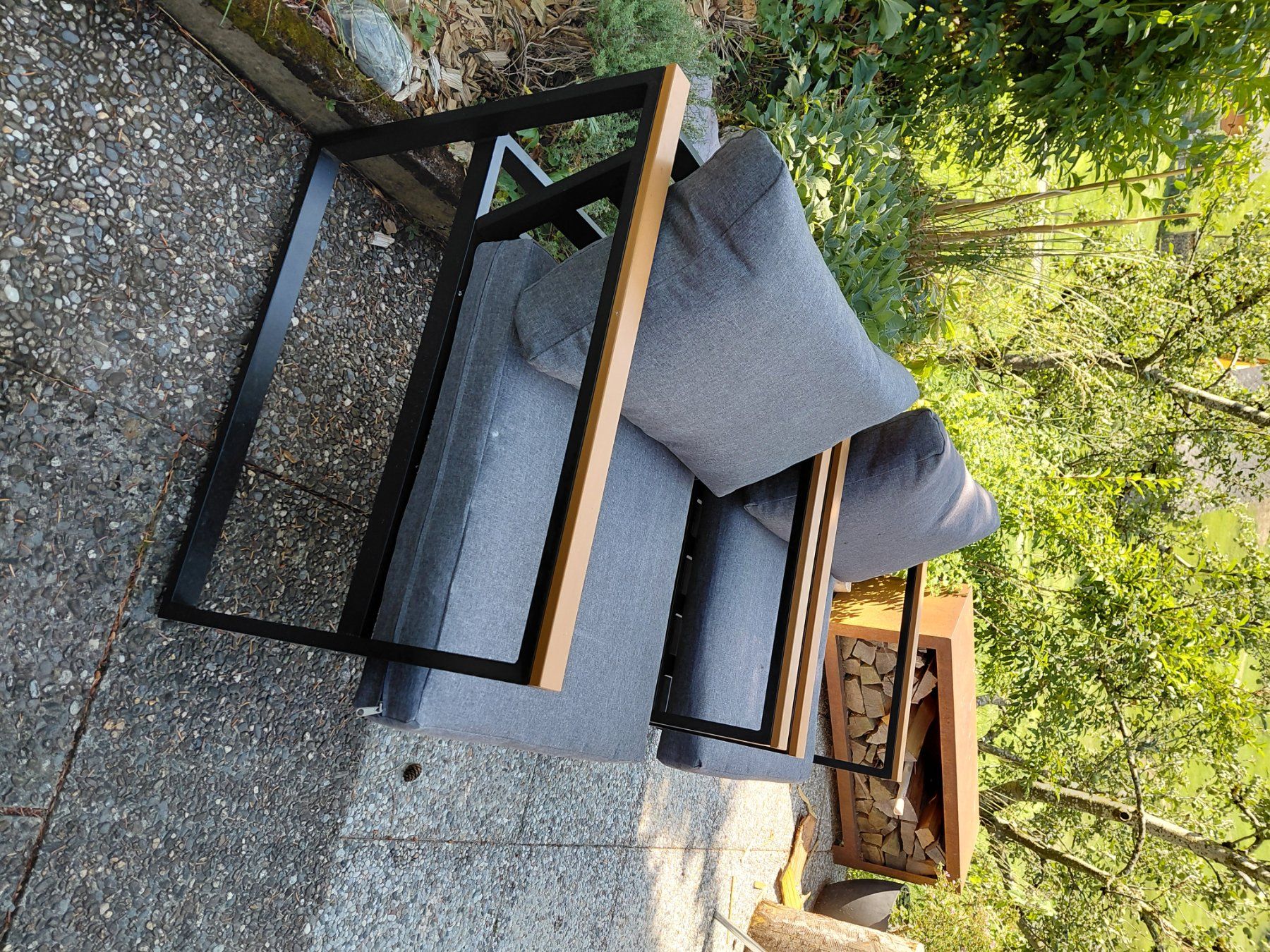 Sessel: Lounge Sessel mit Tischli – Gebraucht aus Mollis von nussbaum010 1