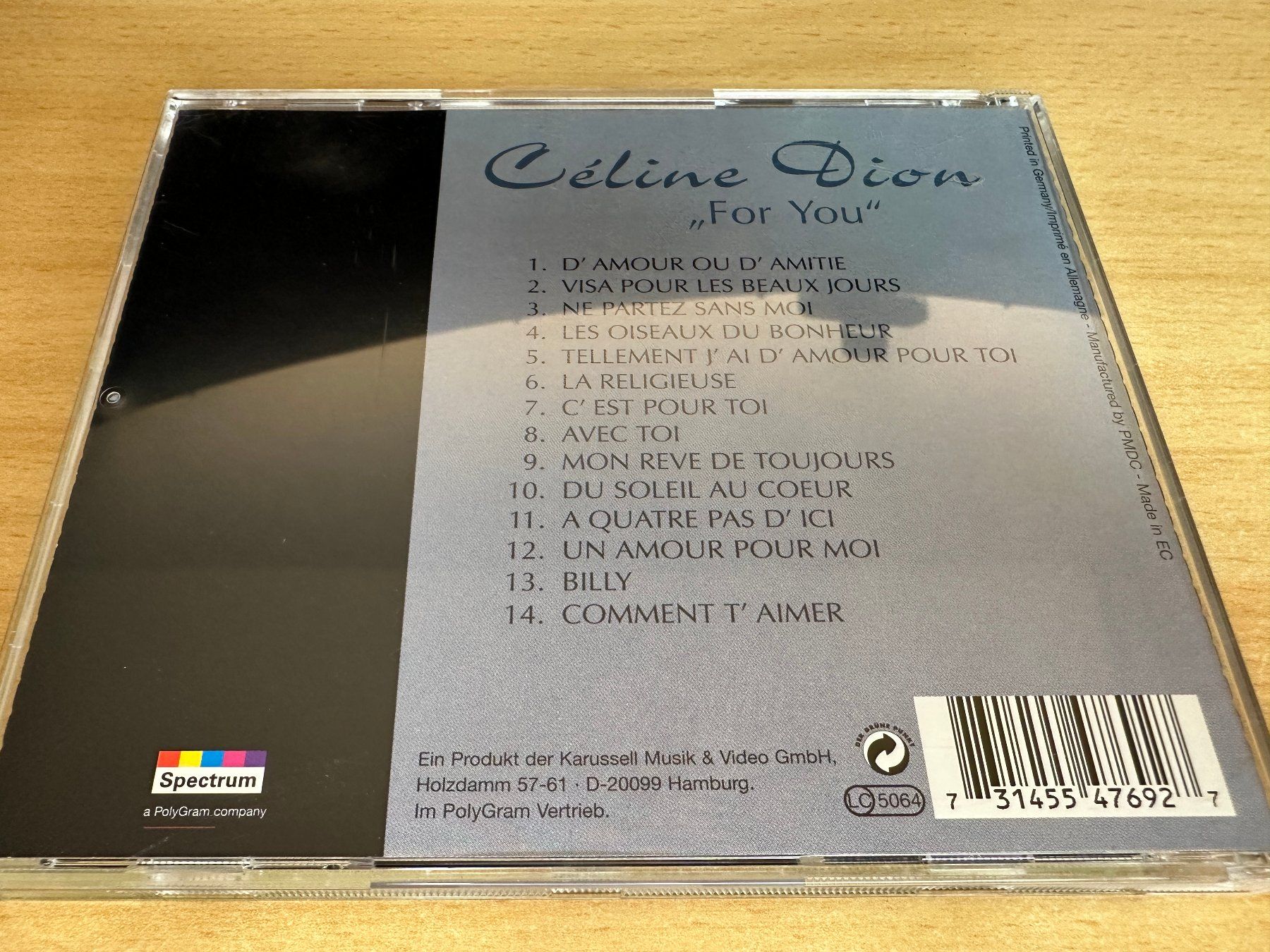 CDs: Celine Dion – For You – Gebraucht aus Rikon im Tösstal von Alpenmutz 1