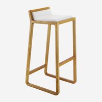 Barhocker Habitat - Joe - Hoher Barhocker mit Lederbezug –