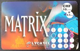 Taxcard Phonecard - Matrix - CH