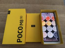 POCO M8 5G 12/512GB Silber Global Android 16 Neu OVP 45W NFC