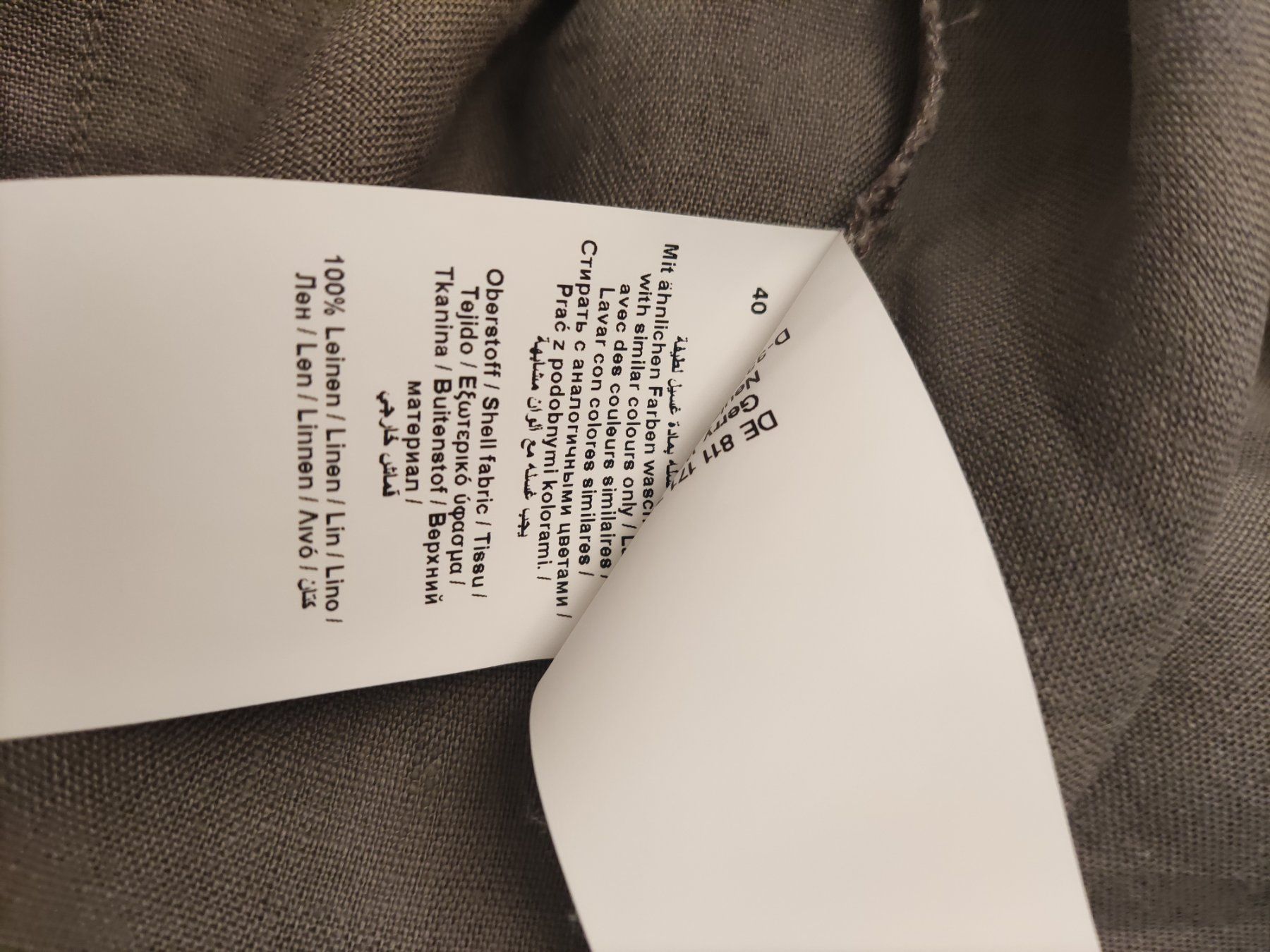 Gerry Weber Camicette: Gerry Weber Leinen Lang - Bluse schwarz – Usato da Solothurn venduto da Csw1 5