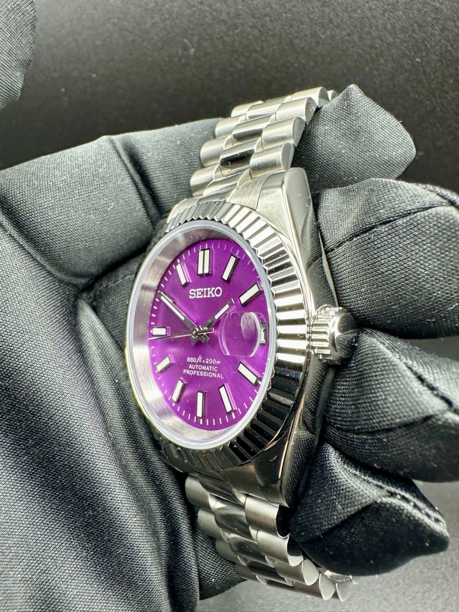 Orologi: Seikjust Purple Automatic – Nuovo e nell'imballaggio originale da Arnegg venduto da watch-shop 1