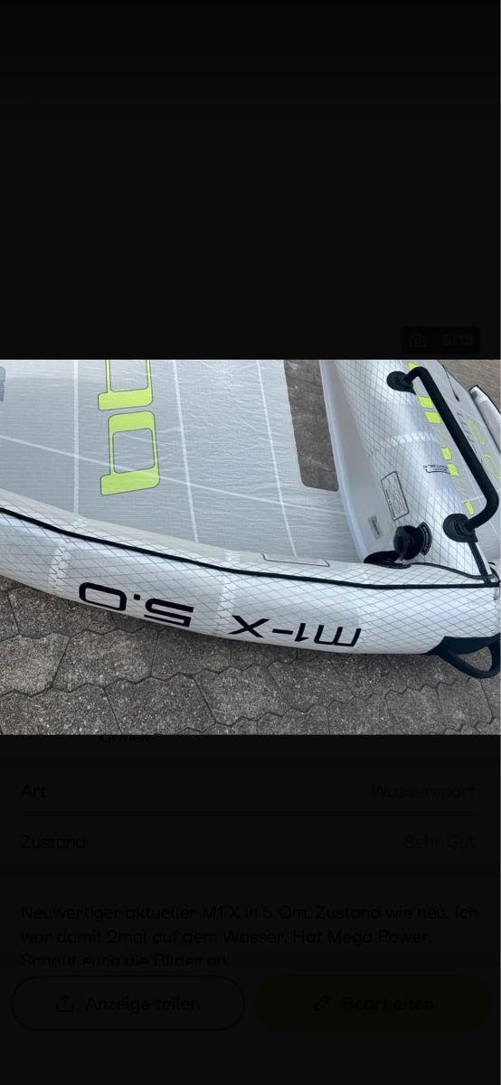Duotone Surfen: PPC Wing M1 X 5m2 – Gebraucht aus La Punt Chamues-ch von Robin.Hofer 5