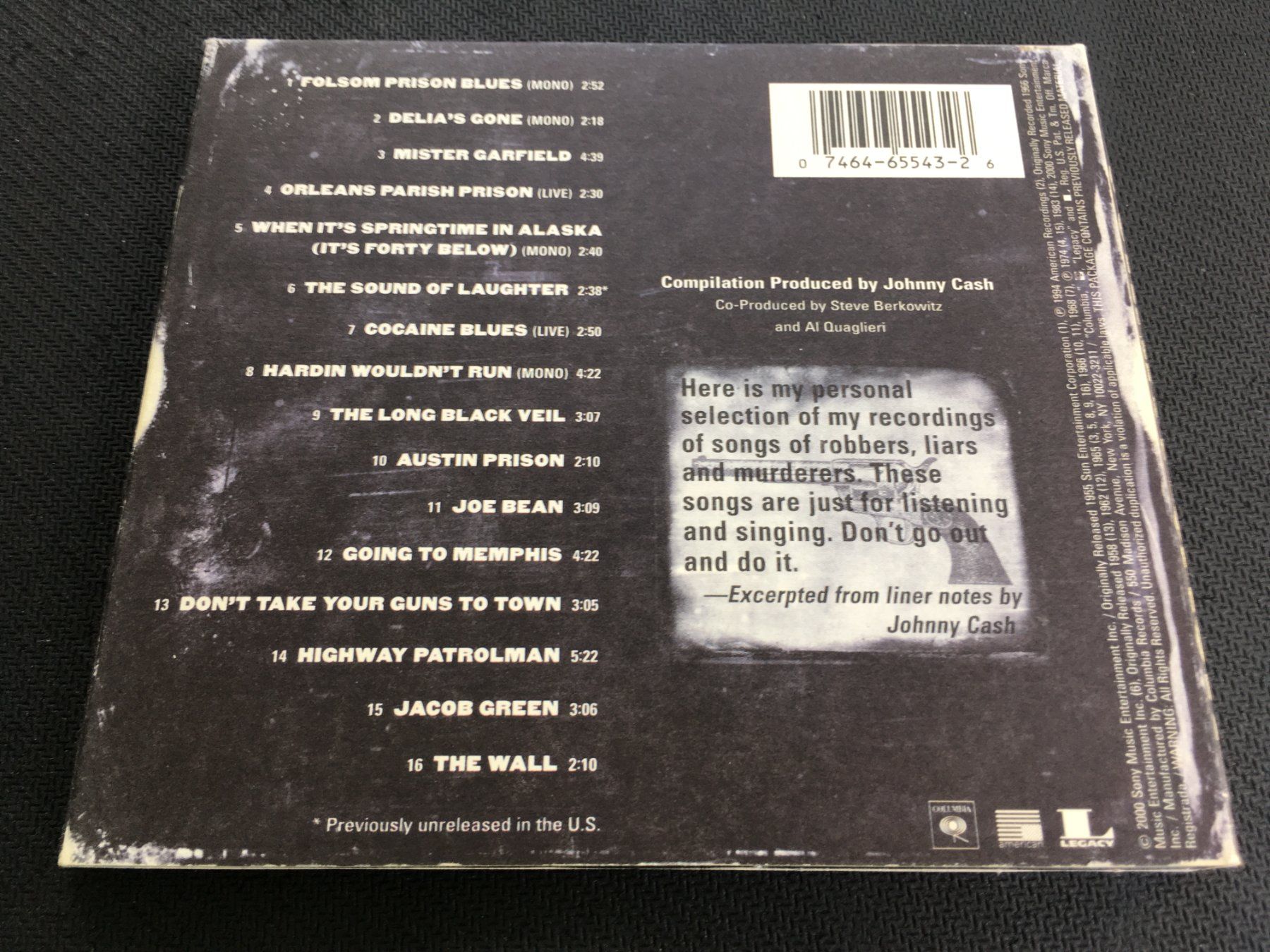 CD: Johnny Cash - Murder -CD- – Usato da St.Gallen venduto da MedienJoe 2