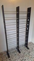 CD-Regal schwarz Holz/Metall
