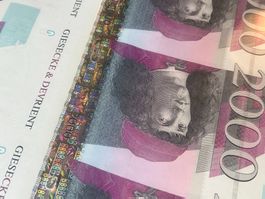 RARITY: Giesecke+Devrient BN 2000 Test Note – FULL Uncut 8x4