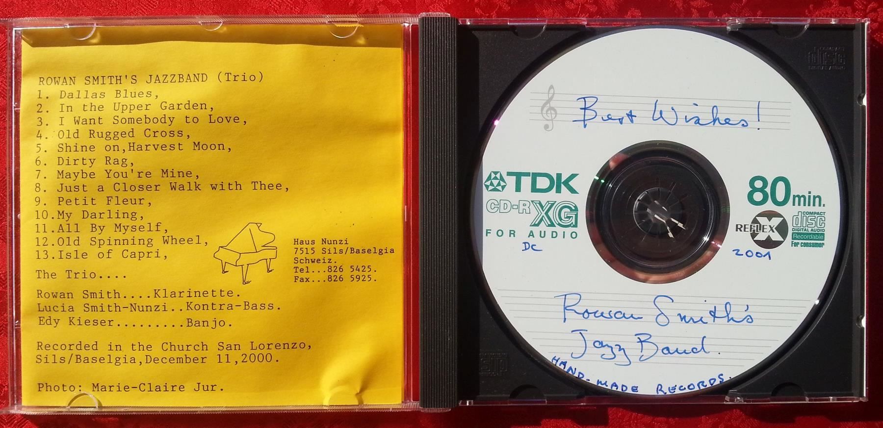 CD: RAR: CD Rowan Smith`s Jazzband – Usato da Oberriet SG venduto da Manick 1