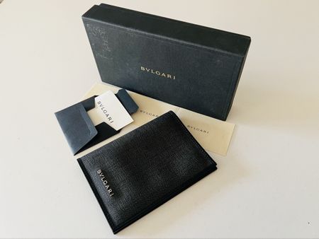 BULGARI original Passport & Document holder, with box&papers