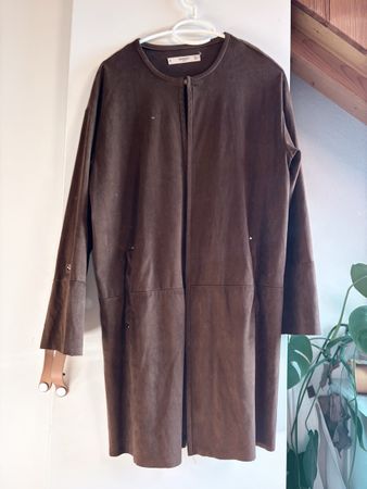 Veste Mango en suédine marron, taille M