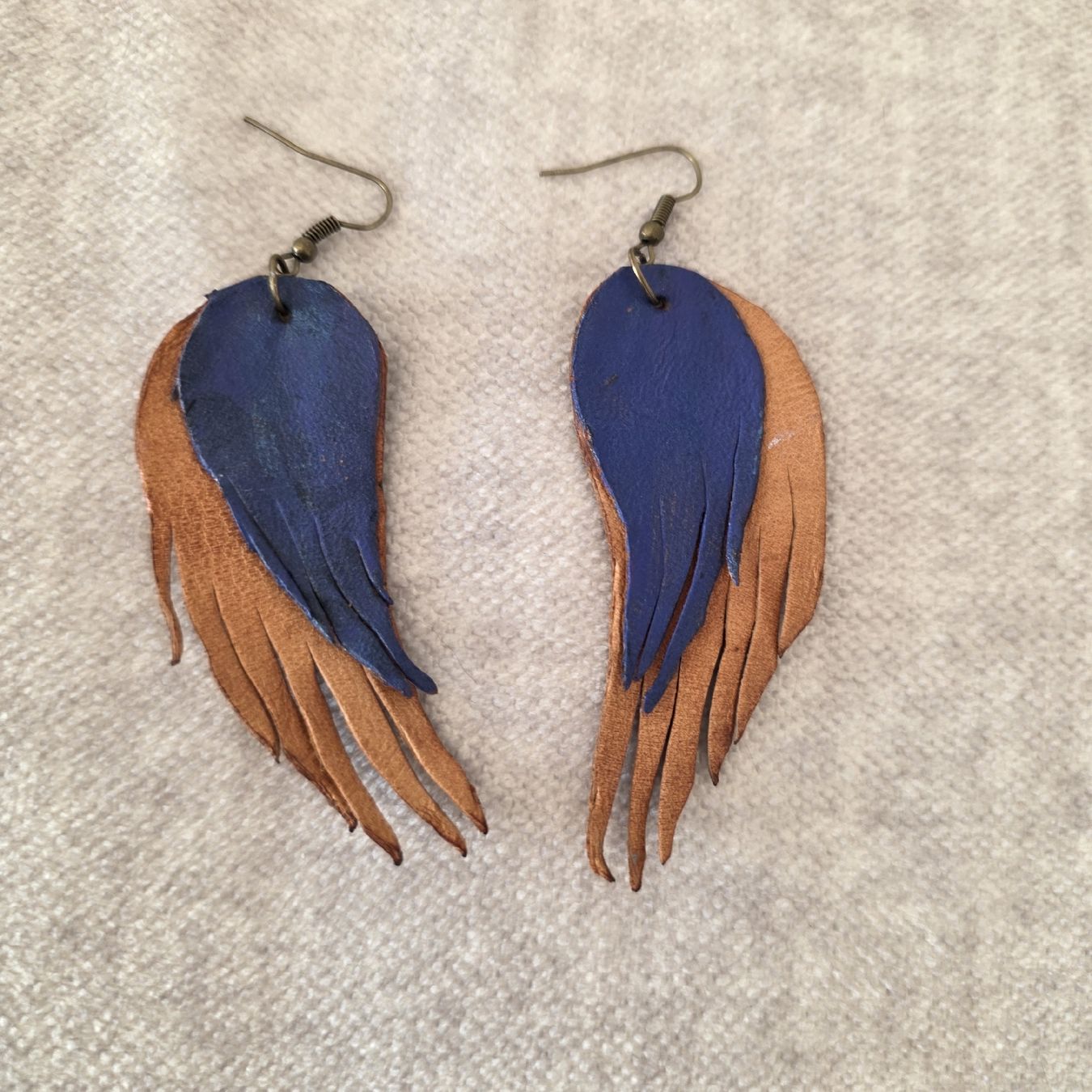 Orecchini pendenti & Orecchini a lobo: Boho Chic Leather Wing Earrings - Perfect Summer Style! – Nuovo (secondo la descrizione) da Zollikofen venduto da Tamyru77 3