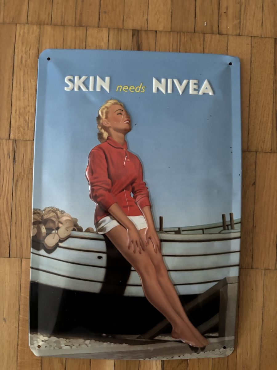 Schilder: 3 Werbe Blechschilder Nostalgie Nivea Budweiser Maggi – Neu (gemäss Beschreibung) aus Zürich von enjoyxvintage 5