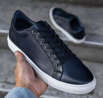 BLAUE LEDERSCHUHE Grösse 8.5 US -> EU 41