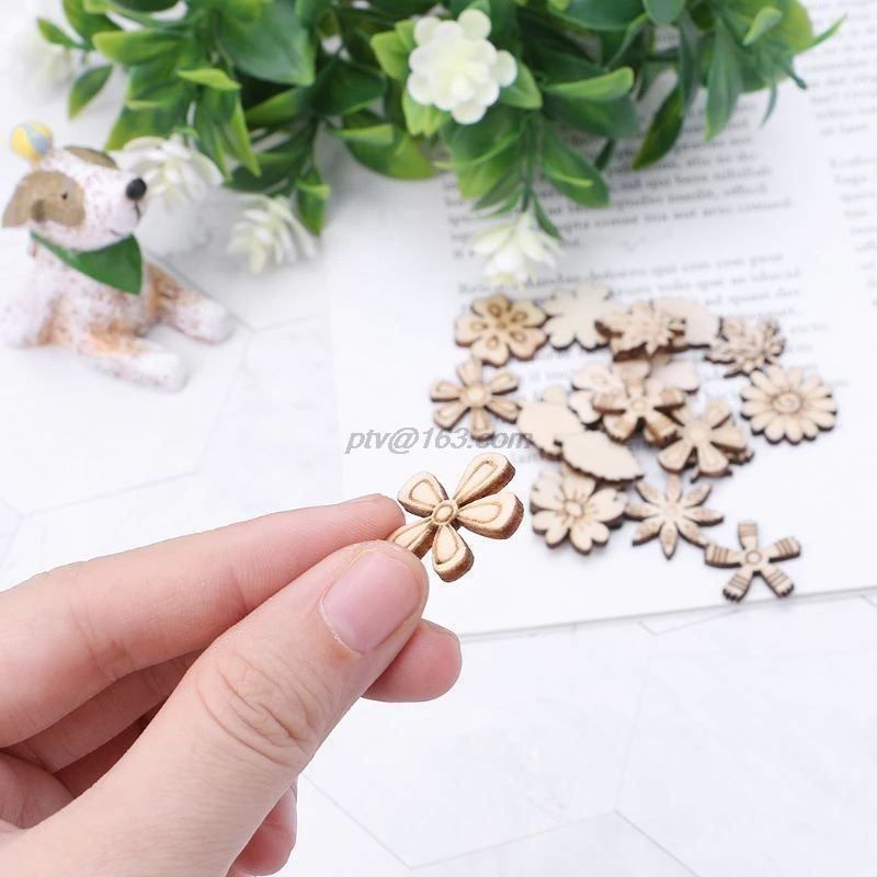 Holzartikel: 200 HOLZ BLUMEN - BASTELN - DEKORATION – Neu und originalverpackt aus Kriens von swissgadget 3