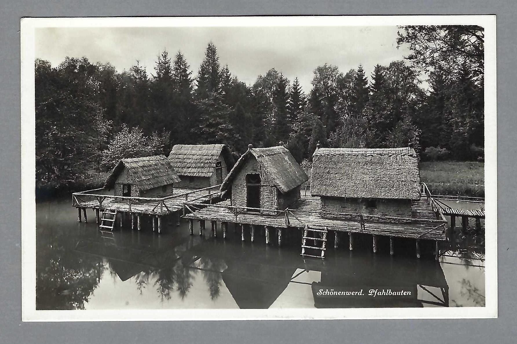 Cartoline postali: 1936, SCHÖNENWERD, PFAHLBAUTEN – Usato da Pura venduto da ulisse1957