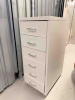 Rollcontainer weiss mit 6 Schubladen