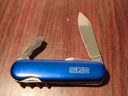 Wenger Taschenmesser blau SQS Werbung Alu Elox Schalen
