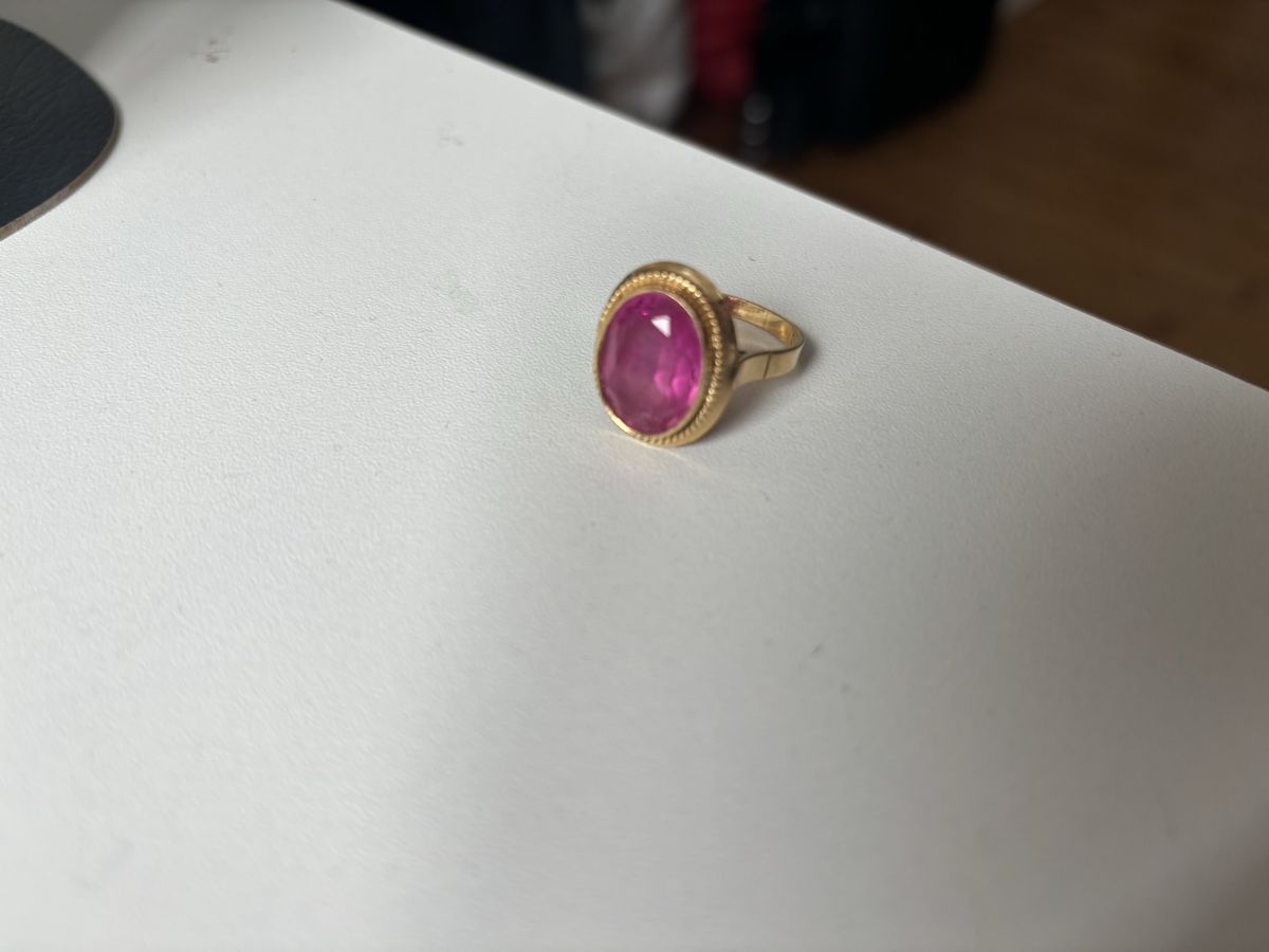 Anelli: Gold Ring mit Rubin  – Usato da Wädenswil venduto da vandalos 6