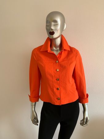 AKRIS: Neuer Blazer in strahlendem orange, 38, NP $1390.00