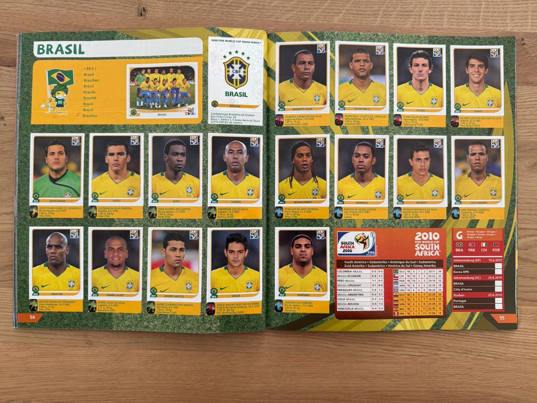 Panini Album: PANINI WORLD CUP 2010 – Usato da St. Gallen venduto da Matrix023 1